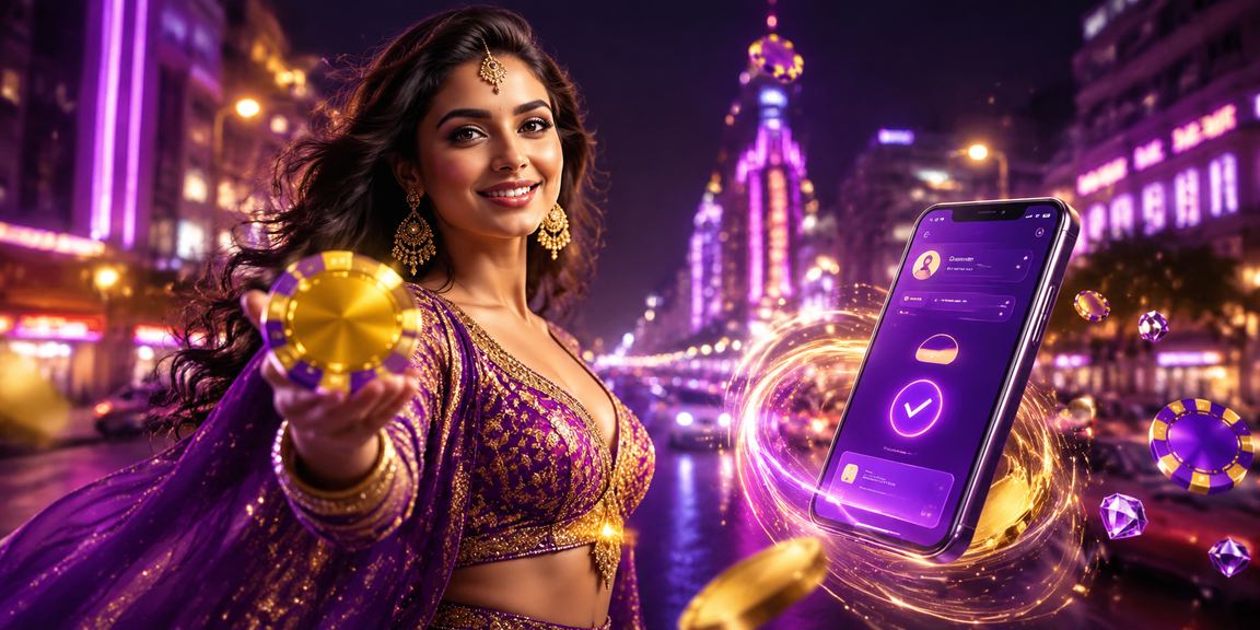 Mobile device showing lottery betting app on screen with Indian payment icons